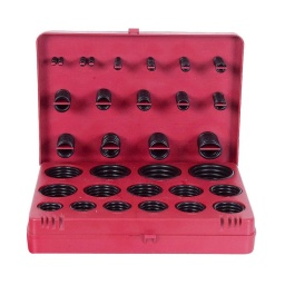 Assortiment de 382 joints toriques
70 shor. - section de 1.78 a 5.3 mm métrique
dia int. section qte.
r-01 2.90 1.78 20
r-02 3.69 1.78 20
r-03 4.47 1.78 20
r-04 5.29 1.78 20
r-05 6.07 1.78 20
r-06 7.65 1.78 20
r-07 9.25 1.78 20
r-08 9.19 2.62 13
r-09 10.77 2.62 13
r-10 12.37 2.62 13
r-11 13.95 2.62 13
r-12 15.54 2.62 13
r-13 17.12 2.62 13
r-14 18.72 2.62 13
r-15 18.64 3.53 10
dia int. section qte.
r-16 20.22 3.53 10
r-17 21.82 3.53 10
r-18 23.39 3.53 10
r-19 25 3.53 10
r-20 26.57 3.53 10
r-21 28.17 3.53 10
r-22 29.57 3.53 10
r-23 31.34 3.53 10
r-24 32.92 3.53 10
r-25 34.52 3.53 10
r-26 36.10 3.53 10
r-27 37.70 3.53 10
r-28 37.47 5.34 7
r-29 40.65 5.34 7
r-30 43.82 5.34 7