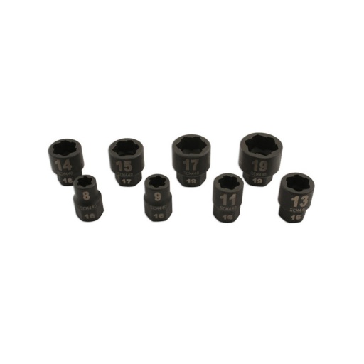 Coffret 8 douilles arrache ecrous