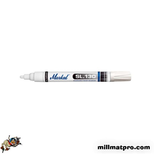 Feutre marqueur à peinture liquide effacable 2-4mm blanc markal sl 130