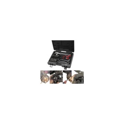 Coffret outils spécial freinage

- pour freins tambours et disques
- montage démontage tambours et étrier de frein
- remise en place piston de frein
- montage démontage de ressorts de freins
- utilisation vl-vul
- livre en coffret module mousse  