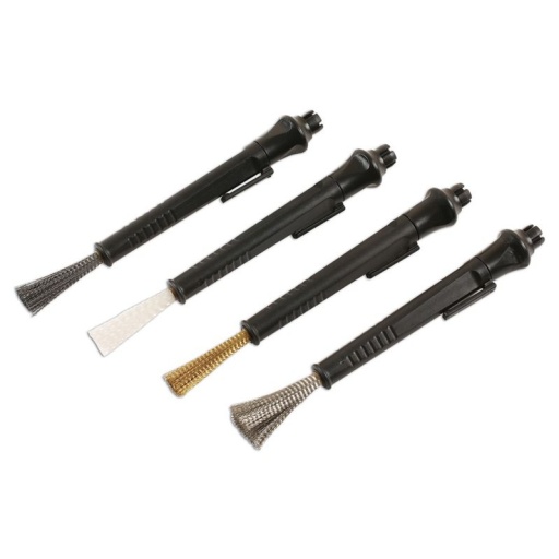Ensemble de brosses de précision de type stylo - 4 pièces