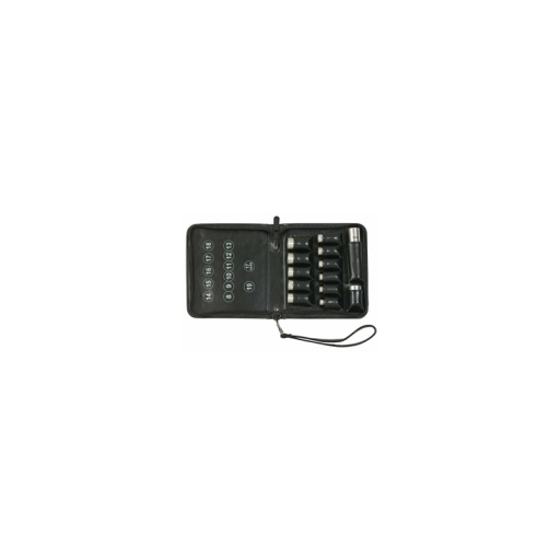 Trousse douilles 3/8" titane 13 pièces