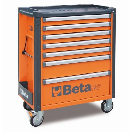 Servante d'atelier C37 orange 7 tiroirs 
