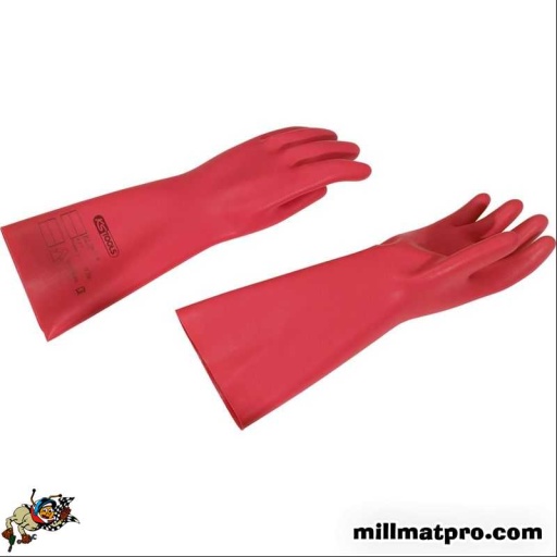 Gants d'électricien en Naturalex rouge, taille 10