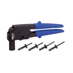 Pince à rivet. pour rivet plastique
tête fine
- utilisable dans des endroits difficiles d'acces
- embout coude à 90°
- poignées en caoutchouc
- 40 rivets en plastique inclus
rivets en plastique : 5.0x15.8 - 5.0x17.2 - 6.3x25.2 - 6.6x17.2mm 