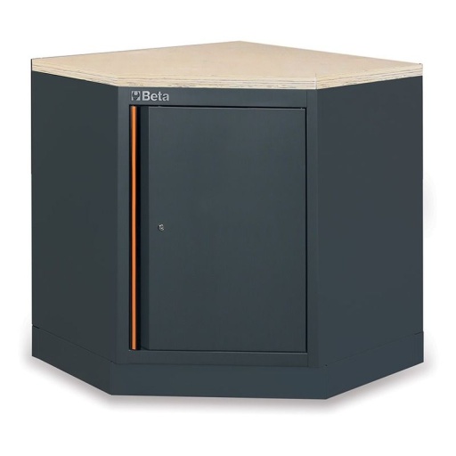 Meuble d'atelier d'anlge infèrieur plateau bois C45PRO CAI/W