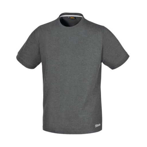 T-shirt gris chiné en coton L