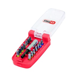 Jeu d'embouts de vissage à code couleur torsionpower
- entraînement 6 pans selon din 3126 / iso 1173 - c 6.3
- pour une utilisation manuelle ou avec visseuse
- code couleur
- acier nickele
- porte-embouts magnétique 1/4"
ph1-ph2-pz1-pz2
plat 4-6mm t10 - t15 - t20 - t25 - t27 - t30
btr 3-4-5mm 