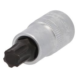 Torx PLUS
Carré d'entraînement intérieur selon DIN 3120 / ISO 1174 avec encoche pour verrouillage par bille
avec embout tournevis nickelé serti
Pour une utilisation manuelle
Finition satinée