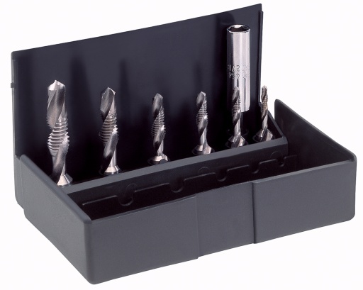 Coffret de Forets-Bit Taraudeurs HSS-G UNC Nr. 8 - 3/8