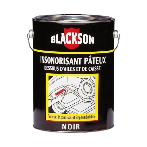 Pot 1kg insonorisant dessous de caisse dessous d'aile noir