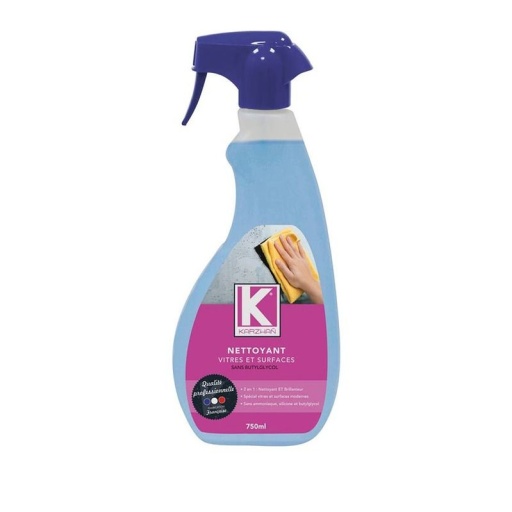 Nettoyant vitres et surfaces écopuissant - flacon spray de 750ml