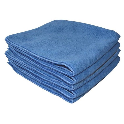 Microfibre 300g/m² 400x400mm bleue - lot de 5pc