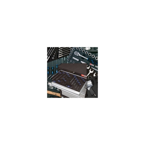 Coffre à outils 4 tiroirs black plus 117 outils remplacé par 8160004