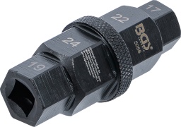 Convient pour des essieux à enficher-4 tailles différentes de six pans creux 17 - 19 - 22 - 24 mm-Convient pour Yamaha, Kawasaki, BMW, Suzuki, Honda