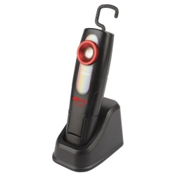 Pour travaux de carrosserie 
Idéal pour les travaux de débosselage et la correspondance de peinture 
Faisceau lumineux réglable à 2 positions 
Température de couleur à 3 niveaux : 2700 - 4500 - 6500 kelvin 
Base et dos magnétiques 
Corps articulé 
Crochet rétractable 
Socle de charge aimanté 

