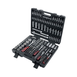 Coffret douilles compact 179 pièces ks tools . finition mat standard
composition :
1/4"
cliquet réversible avec verrouillage
Poignée / cardan / rallonge. 100 mm porte-embouts 
embouts tx e4-5-6-7-8
Poignée coulissante
douilles: 4. 4.5. 5. 5.5. 6. 7. 8. 9. 10. 11. 12. 13. 14 mm douilles longues: 4. 5. 6. 7. 8. 9. 10 mm douilles embouts :
ph 0 1 2  pz 0 1 2
fente 4. 5.5. 6.5. 7 mm torx perces tb 8. 9. 10. 15. 20. 25. 27. 30
6-pans 3. 4. 5. 6 mm 10 mm 3/8"
cliquet réversible avec verrouillage
rallonge 150 mm porte-embouts pour embout 8 mm (5/16")
embouts tx e10. 11. 12. 14. 16. 18
cardan
embouts pour douilles de bougies 18 mm adaptateur 10 mm x 12.5 mm douilles courtes: 10. 11. 12. 13. 14. 15. 16. 17. 18. 19 mm douilles longues: 10. 11. 12. 13. 14. 15 mm 12.5 mm 1/2"
cliquet réversible avec verrouillage
2 rallonges 125 & 250 mm porte-embouts
2 douilles torx e20 & e24
2 douilles pour bougies 16 & 21
17 douilles courtes : 10.11.12.13.14.15.16.17.18.19.20.21.22.24.27.30.32
5 douilles longues : 16.17.18.19.22
1 poignée coulissante t
6 clés allen : 1 /1.5 / 2 / 2.5 / 3 / 4 / 5 mm gamme  finition standard mat. ne correspond pas a la gamme  ultimate en finition satinee mat