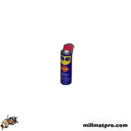 Aérosol 500mm wd-40 type smart
produit multi-usage :
- dégrippant 
- anti humidite
- anti corrosion
- lubrifiant
- nettoyant
avec tube plongeur inclinable 2 positions :
- abaisse pour pulveriser largement
- reLevé pour effectuer des applications plus precises