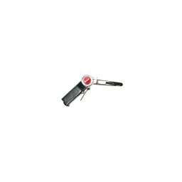 Ponceuse à bande 10mm standard 
 
- vitesse 16000 tr/m2 
- bande 10x330mm - consomm tion  170 l/m2
- poids net 0.780 kg 
- longueur 280 mm  
- raccord 1/4" bsp 
- niveau de vibration <2.5 m/sec2 
- niveau sonore 85 db(a) 
- pression 6.4 bar  

ponceuse à bande 10 mm en version economique. utile pour des taches non repetitives. 
permet de poncer des pièces petites ou peu accessibles. l'intérieur des tubes des cornieres. les bordures.... tête réglable sur 180°. régulateur de vitesse incorpore.
