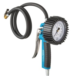 Pistolet de gonflage etalonne tuyau 1000mm raccord femelle 1/4"
Gonflage précis de pneus et vérification de la pression pneumatique.
Appareil étalonné avec large manomètre à la lisibilité optimale.
Poignée avec gâchette pour remplir et dégonfler (utilisation d'une seule main).
Tuyau avec embout intégré.
Poignée avec dispositif de suspension.
Plage de mesure du manomètre : 0 -12 bar, graduation : 0,1 bar.
Tuyau flexible : 1000mm.
Manomètre : Ø80mm.
Dimensions de l'appareil : 220x150x90mm.
Pression max. : 10 bar.
Poids net : 0.58kg.
POIDS ARTICLE
0,69KG