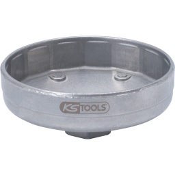 Pour serrer et desserrer les cloches de filtres &agrave; huile
Couple de serrage grav&eacute; sur la cloche
Carr&eacute; int&eacute;rieur 1/2" + entra&icirc;nement ext&eacute;rieur SW 27
Version en aluminium forg&eacute;
