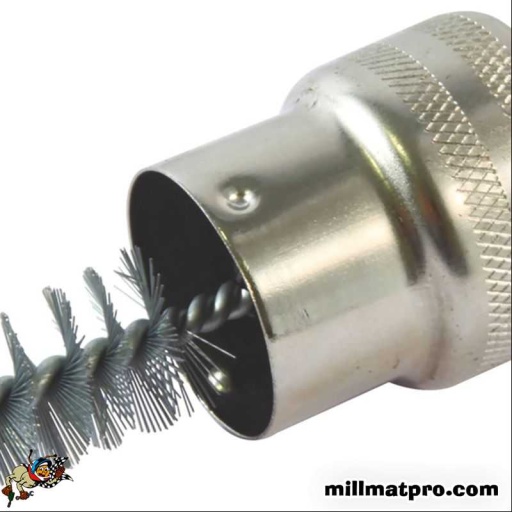Brosse mâle femelle pour nettoyage cosses batteries