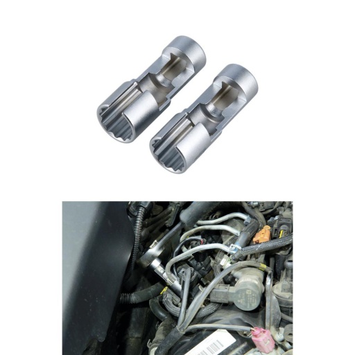 Douille pour tuyaux d'injecteurs diesel à accès difficile 17/18 mm