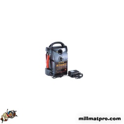 Booster de démarrage 12/24v qualité professionnelle 

- 1700a en pointe 700 au démarrage 12v+
- 3400a en pointe 1400 au démarrage 24v
- câble de longueur 1.65mm qui permet de poser le booster au sol lors du démarrage 
- mettre le booster en charge permanente pour preserver les batteries
- poids : 17.5kg