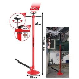 Version renfor&ccedil;&eacute;e
id&eacute;ale pour tous travaux ne n&eacute;cessitants pas de support suppl&eacute;mentaire
Filetage trap&eacute;zo&iuml;dale
Stable gr&acirc;ce &agrave; son large pied
R&eacute;glage continu
Roulement axiale pour faciliter le travail
P&eacute;dale pour un ajustement pr&eacute;cis 
Une aide d'atelier pr&eacute;cieuse dans beaucoup de situations
