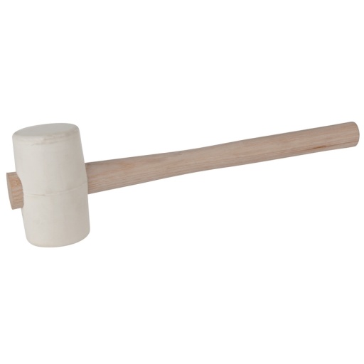 Maillet caoutchouc avec tête blanche, 270g