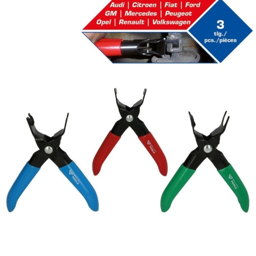 Jeu de 3 pinces pour conduites de carburant