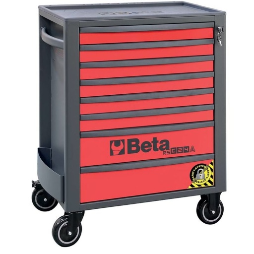 Servante mobile avec 8 tiroirs RSC24/8 Rouge - Anti-Basculement