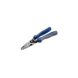 Pince universelle robuste à fort effet de levier double conçu pour augmenter la force de préhension et la puissance de coupe de 60 %. 
En chrome-molybdène pour la robustesse et la durabilité et équipée de lames tranchantes trempées par induction, la pince coupante intégrale est dotée d'un ressort pour une utilisation d'une seule main et d'un cran de verrouillage intégral pour la sécurité lorsqu'elle n'est pas utilisée.

Pince universelle à fort effet de levier brevetée à cran de sécurité.
Longueur : 225 mm ; ouverture des mâchoires: 13,7 mm.
Pince multi-usage pouvant être utilisée pour le serrage, le desserrage, la préhension et la coupe.
En chrome-molybdène à tête polie. Pince coupante trempée par induction à dureté HRC de plus de 58.
À ressort avec poignées rembourrées pour une utilisation facile.