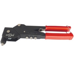 Pince à riveter à tête pivotante 
Garantie totale Drakkar 
306° toutes positions 
Manche gainé
Livrée avec 4 buses: diamètre 2,4-3,2-3,9-4,9mm