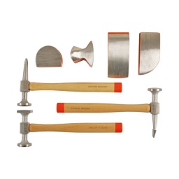 Coffret d'outils pour carrosseries aluminium
- pour travaux de débosselage des carrosseries en aluminium
- coffret de rangement
composition :
tas aluminium talon
tas aluminum virgule
tas aluminium universel
tas aluminium
marteau débosseleur - aluminium - panne
droite et tête ronde/pointue
marteau débosseleur - aluminium - panne
coudée. plate/pointue
marteau aluminumm grand. rond/carre