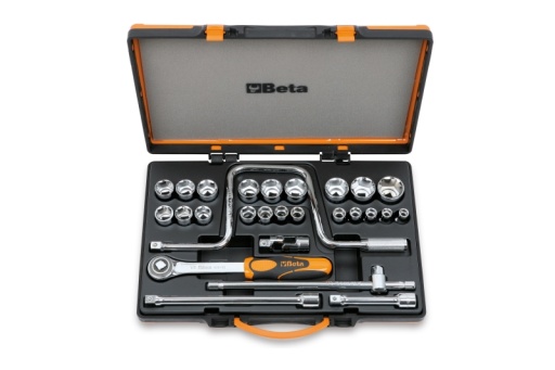 Coffret 21 douilles et 6 accessoires 1/2