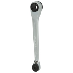Tr&egrave;s maniable et compact
Avec bague de retenue
Avec un oeil coud&eacute; &agrave; chaque extr&eacute;mit&eacute;
Cliquet pr&eacute;cis 72 dents
Finition chrom&eacute;e
Chrome Vanadium
