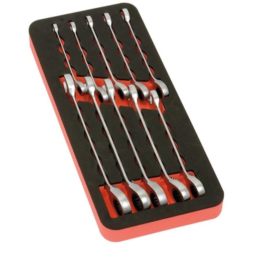 Module clé cliquet reversible (10 pièces)