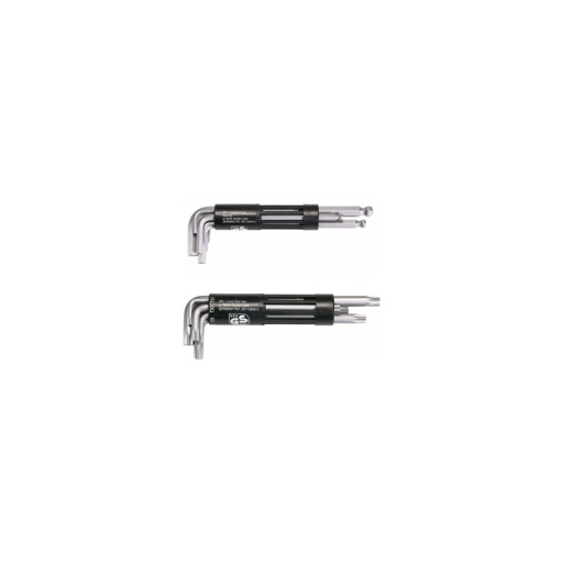 Lot de 2 jeux de 8 clés torx et clé mâle 6 pans