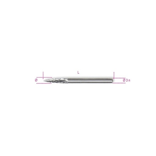 Mini fraise queue 3mm