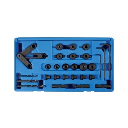 Guide universel pour per&ccedil;age
taille de gougeons realisables : 8mm et 10mm le guide ajustable &agrave; 3 bras s'ajuste pour se positionner et se centraliser sur le gougeon &agrave; percer.
ce kit permet d'eviter de percer de c&ocirc;t&eacute;. ce qui creerait encore davantage de domm ges.
convient pour les culasses. les boites de vitesses. les moyeux. etc.
valide pour tout type de v&eacute;hicules. peut etre realise sur le v&eacute;hicule si l'acces le permet.
ne convient que pour les gougeons et tiges casses