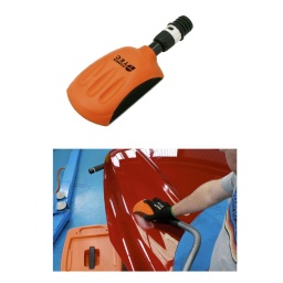 Bloc de ponçage manuel, conçu pour être utilisé avec des disques de ponçage auto-agrippants de 150 mm avec trous d'extraction de poussière. 
Design ergonomique, avec un corps en mousse, pour le confort et la facilité d'utilisation. 
Une sortie de poussière et un adaptateur permettent de raccorder le bloc à un tuyau d'aspiration pour un ponçage sans poussière.

Bloc de ponçage, incorporant un connecteur de flexible pour un travail sans poussière.
Conçu pour être utilisé avec des disques de ponçage auto-agrippants standard de 150 mm.
Profil ergonomique pour faciliter l'utilisation, avec des côtés à angle droit et une base rigide perforée.
Sortie de poussière : 20/28 mm de diamètre. Convient pour une utilisation avec un système d'extraction de poussière, tel que les références 92697 et 92701.
À utiliser avec les patins de ponçage Connect, voir les références 32223 (P40), 32224 (P60), 32225 (P80), 32226 (P100), 32227 (P120), 32228 (P180) et 32229 (P320).
