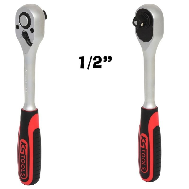 Cliquet Rotatif 3/8" 60 Dents WGB - Poignée Tournante, Pour Accès Difficiles - DIN 3122 D