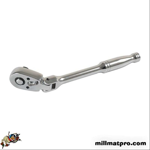 Cliquet extra long - tete pivotante 1/4"