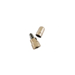 Brosse de nettoyage pour terminaux de batterie Convient pour la plupart des batteries standard en 12 et 24 Volts Outil essentiel pour nettoyer la corrosion sur les terminaux et maintenir une bonne connection Constrution en métal platiné  