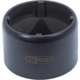 Carré d'entraînement selon DIN 3121 / ISO 1174 
Serrage précis au couple possible 
Uniquement pour utilisation à chocs 

 Utilisation : bague de cardan sur boîte de vitesses et essieu arrière (remplacement du joint d'étanchéïté)
