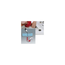 Deboucheur manuel ou électrique

- utilisation a la main ou entraînement 6 pans pour perceuse/visseuse
- carter en materiaux composite anti-chocs
- diamètre 6mm - longueur 4.5m