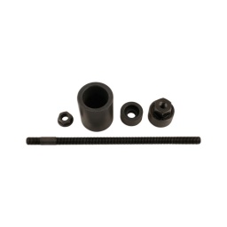 Cet outil pour silent bloc de mitusbishi evo iv v vi a ete concu pour la dépose et le remontage des silent bloc de moyeu avant du bras de suspension de voie avant en minimisant la procedure de démontage exigee.
le fait de pouvoir executer cette tache sur le véhicule permet d'economiser enormement de temps. comparativement a l'utilisation plus traditionnelle d'une presse d'atelier qui necessite la dépose complète du bras.
- pour toutes infos. consulter la fiche technique