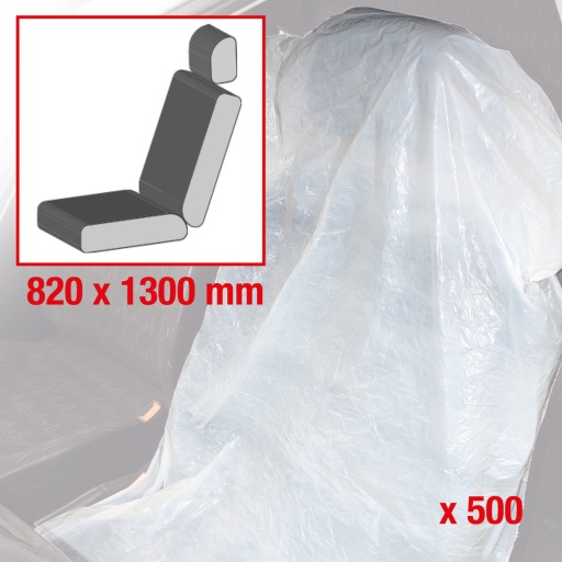 Protèges-sièges jetables blanc pack de 500