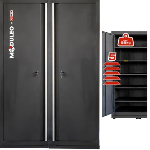 Armoire haute extra-large pour système d'aménagement d'atelier MODULEO